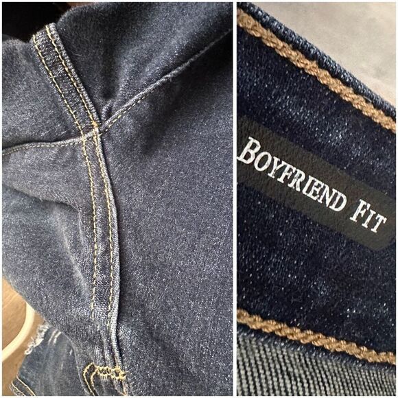 Judy Blue 20W Distressed Boyfriend Fit Jeans - Picture 4 of 5